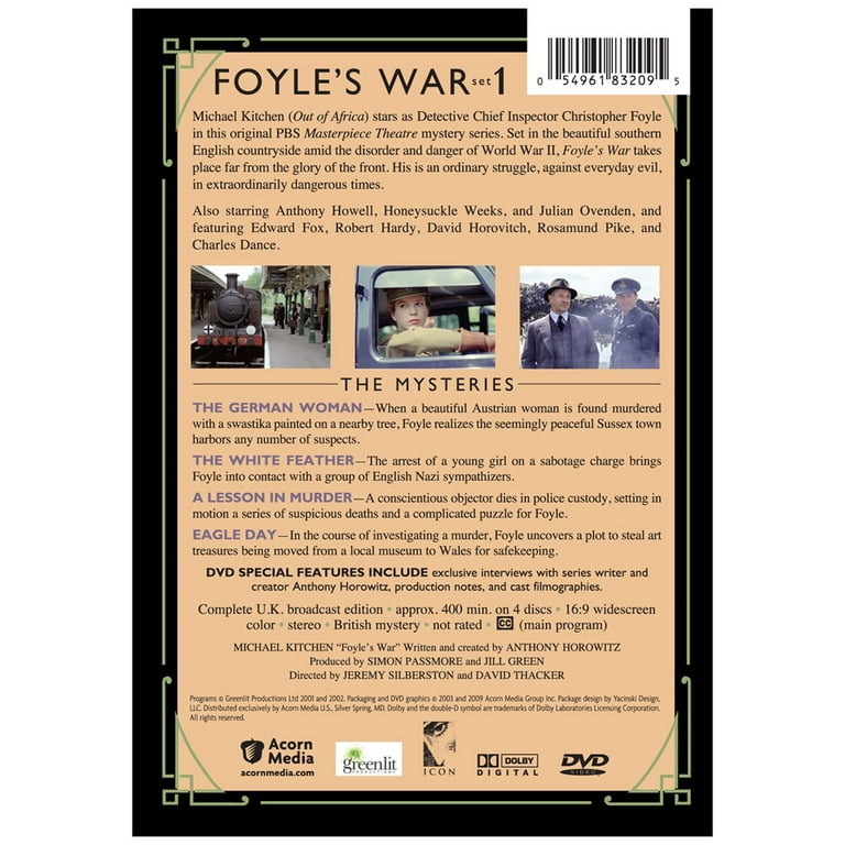 Foyle's War: Set 1 (DVD), Acorn, Drama - Walmart.com