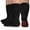 Black（3 pairs）, variant on NOVAYARD 3 Pairs Non Slip Hospital Socks Wide Crew Edema Bariatric Socks