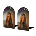 thumbnail image 1 of M3GAN: La Película Sujetalibros decorativos temáticos, tope para estantería con base antideslizante, uso dual para hogar y oficina - 2 piezas, 1 of 6
