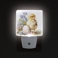 thumbnail image 3 of Chicken Beside Flowers Easter Eggs LED Night Light Sensor Lamp Plug-in Adjustable Brightness 2 Pack, 3 of 7