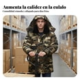 thumbnail image 3 of Abbraccia Abrigo de invierno para hombre, doble capa gruesa, chaqueta cálida de trabajo, capucha desmontable, impermeable, almacenamiento en frío, exterior, 3 of 6