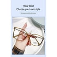 thumbnail image 3 of Reading Glasses for Women Men 1.5 x - Blue Light Blocking Computer Glasses, Oversize Square Eyestrain,Brown, 3 of 9