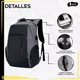 thumbnail image 4 of Mochila De Gran Capacidad Antirrobo Para Laptop Cargador Usb Color Gris Oxford, 4 of 8