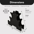 thumbnail image 4 of BalanceFrom 20 lb Neoprene Coated Iron Dumbbell Hex Weights Set with Stand, Color-Coded, 4 of 12