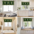 thumbnail image 3 of Curtain Valance for Windows, Abstract Shamrock Celtic Knot Kitchen Valances Rod Pocket Short Curtains, St. Patrick's Day Green Theme Window Valance for Bedroom Bathroom Living room 54x18in, 3 of 9