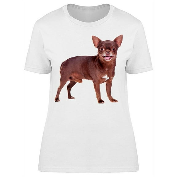 Cute Smiling Chihuahua T-Shirt Women -Image by Shutterstock, Female Small