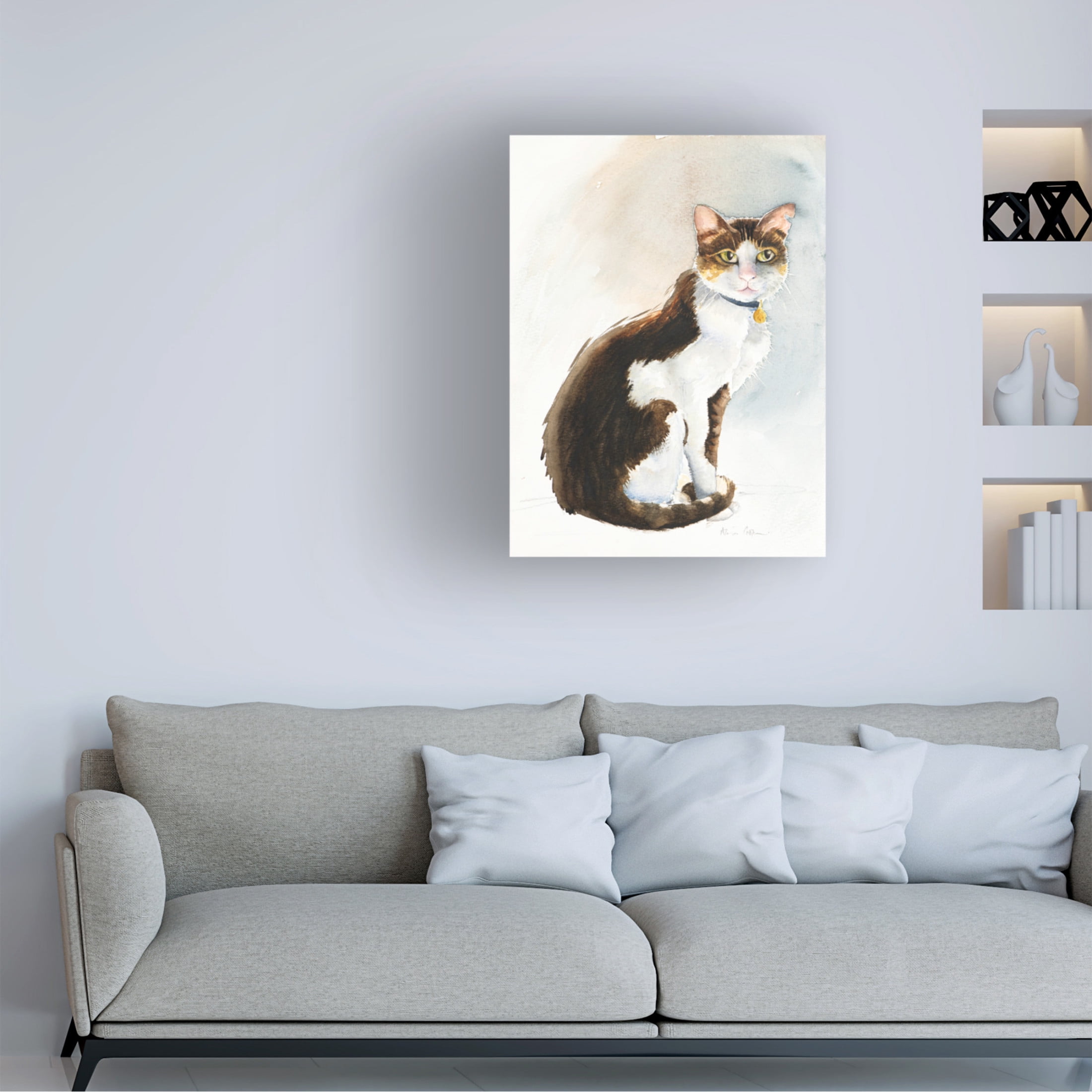 Alison Cooper 'Dave the Saudi Cat, 2019' Canvas Art - 24 x 32 Inches