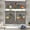 Buffalo Plaid Pumpkin Kitchen Curtains, variant on Fall Pumpkin Kitchen Curtains, Happy Fall Y''all Window Curtains, Farmhouse Thanksgiving Autumn Harvest Curtain for Kitchen Decor, 54" x 18" Valance, 27" x 36" Tier, 3 Panel Set