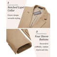 thumbnail image 5 of COOFANDY Mens Sport Coat Slim Fit Two Buttons Blazer Casual Suede Suit Jacket, 5 of 6
