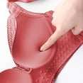 thumbnail image 3 of Abcnature Full Coverage Bras for Women Solid Seamless Underwear without Steel Rims Detachable Chest Sagging Wave Pattern Bras, 3 of 4