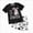 B174--Black, variant on Outfit for Boys Kids Pajamas Cotton Long Sleeve Toddler Boys Girls Kids Long Sleeved Pullover Shirt Pants 11-12 Years Boy Girl Light Purple Fall Winter Tops Pants Pajamas & Dailywear Set