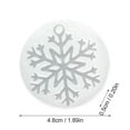 thumbnail image 3 of Christmas Ornaments Resin Molds, 3D Snowflake Molds Silicone Epoxy Casting Resin Mould, for DIY Christmas Ornament Jewelry Pendant Decoration, Keychain Crafts Making Holiday Xmas Home Decor, 3 of 6
