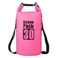 thumbnail image 1 of Bolsa seca impermeable de PVC pesado de lona impermeable rosa 500D 30L, adecuada para piragüismo / remo / piragüismo / pesca / Rafting / Natación / camping / Snowboard, 1 of 5