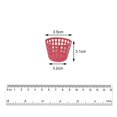 thumbnail image 3 of Mini Plastic Storage Basket Cleaning Tool Bucket Storage Box clothes basket Red, 3 of 8