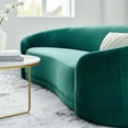 thumbnail image 4 of Sofa, Teal Blue, Velvet, Modern Contemporary, Mid Century Living Hotel Lounge Cafe Lobby, 4 of 8