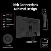 KTC 27 Inch 280Hz / 240Hz Gaming Monitor 1ms GTG 350nits Fast VA 1080P, Tilt, 126% sRGB, Adaptive Sync, 4000:1 Contrast Ratio, HDR, DisplayPort 1.4 / HDMI 2.0, VESA