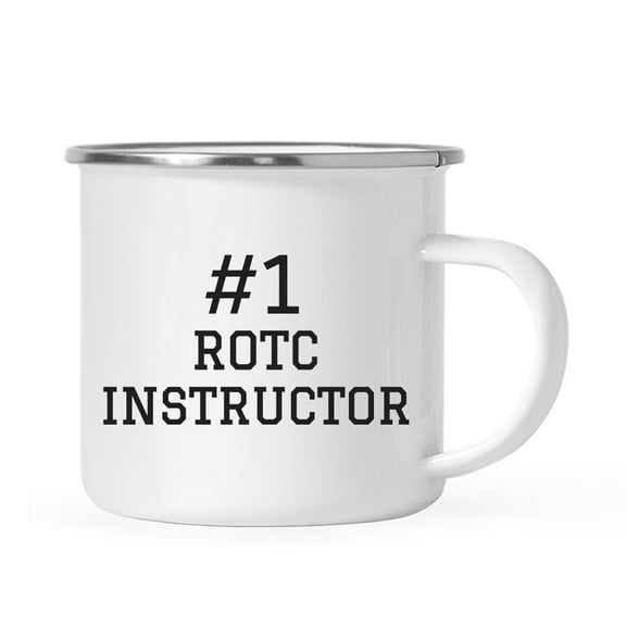 Koyal Wholesale Stainless Steel Campfire Coffee Mug, #1 ROTC Instructor, 1-Pack