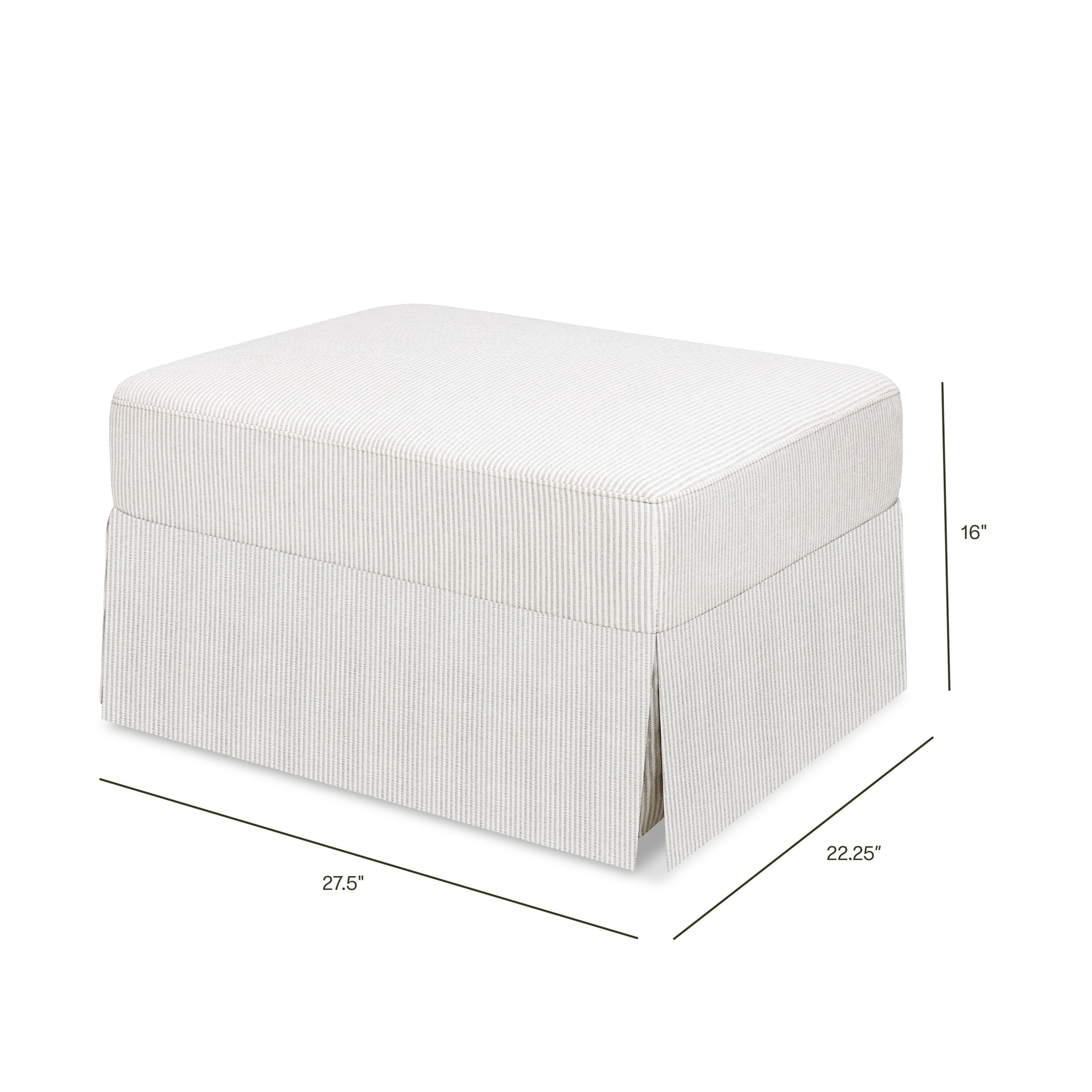 Namesake Crawford Gliding Ottoman
