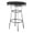 Black, variant on Kingfisher Lane 30" Round Metal Pub Table with Lacquer Tabletop in Black