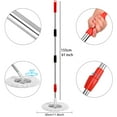 thumbnail image 5 of Mop Bucket with Wringer Set, 360 Spinning Mop Bucket Systerm for Floor Cleaning with 3 Microfiber Mop Head for Office and Home Use, Black (Mop Bucket 20QT), 5 of 7