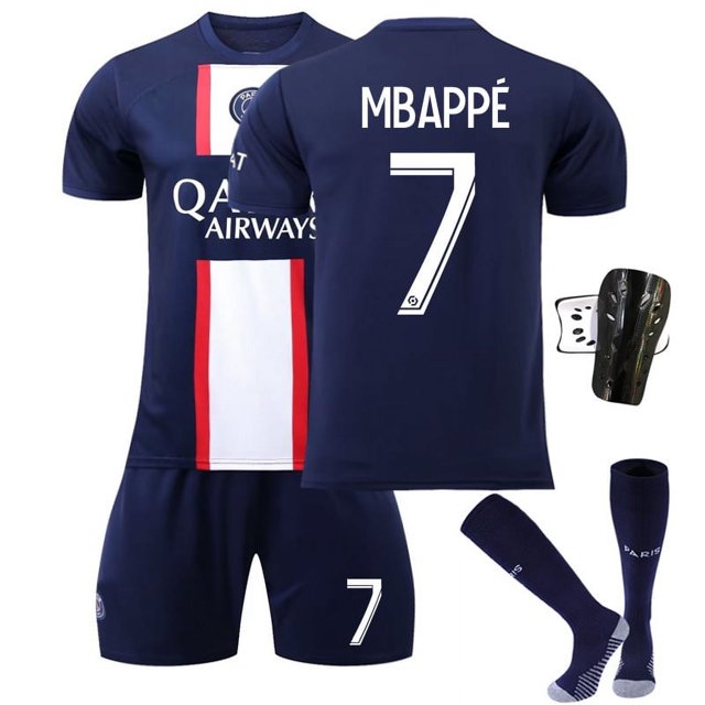 2223 Paris Saint-Germain Messi Jersey Home No. 10 Neymar Mbappé No. 7 PSG Camiseta de fútbol para niños