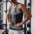 thumbnail image 5 of KLL Indian Elephant Print Men's Muscle Gym Workout Stringer Tank Tops Bodybuilding Fitness T-Shirts Tank Tops Men-3X-Large, 5 of 7