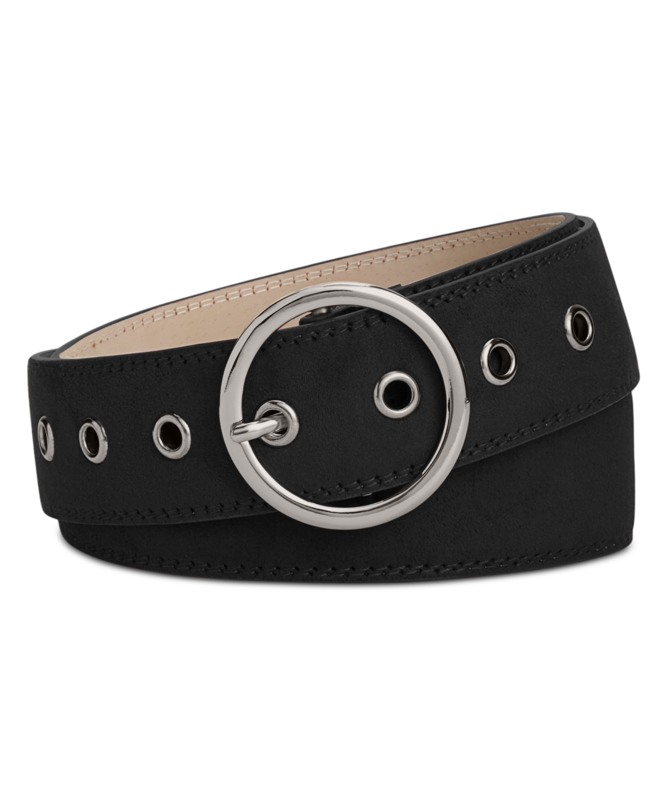 Style & Co. Style & Co Grommet Belt (Black, S)