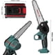 thumbnail image 1 of Sierra de poda eléctrica portátil y recargable de 21 V con 1 batería, motosierra pequeña para cortar madera, para cortar ramas de huerto de jardín, 1 of 5