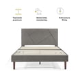 thumbnail image 4 of Box base cama Individual con Cabecera Nooz Nooz  Geometric Tapizada Gris, 4 of 6