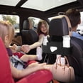 thumbnail image 5 of Car Seat Back Multi-Function Storage Box, Rear Seat Organizer Bag, Built n Tissue Box and Cup Holder, With Convenient Storage Hooks, All in One Car Interior Storage Accessory, 12.8*3.4*4.5in, Black, 5 of 6