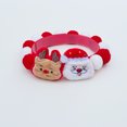 thumbnail image 1 of Colorful cat and dog scarf decoration plush fabric bell Christmas tree hat - festive carnival with pet ball collar XL (45-55cm), 1 of 5