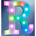 thumbnail image 3 of EONQY Alphabet Letter Lamp, Colorful Light up Letters Led Marquee Letter Lights Battery Powered Light Up Number Sign Night Light for Party Christmas Lamp Home Bar Decoration, 3 of 7