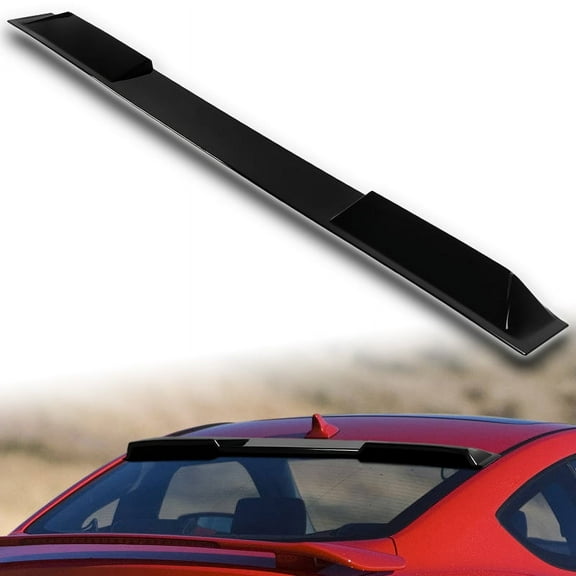 W-Power For 2010-2016 Hyundai Genesis Coupe Pearl Black Rear Roof Visor Spoiler