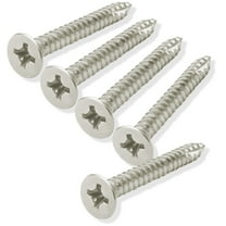 Cauldham Satin Nickel Wood Screws #9 x 1-1/2 Inch for Door Hinges - 25 pack