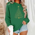 thumbnail image 2 of Frostluinai Crew Neck Sweatshirts for Women Marry Christmas Pullover Long Sleeve Xmas Tree Graphic Sweat Shirts Christmas Womens Gift Sets, 2 of 7