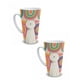 thumbnail image 1 of Duo de tazas de cerámica 502 ml diseño ilustrado de gatos, 1 of 7