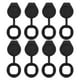 thumbnail image 5 of 8 tapas impermeables para cerradura de puerta, tapas antipolvo para llaves, panel de cerradura, tapas antipolvo para caja eléctrica exterior, armario de control, color negro, tamaño 2, 5 of 7