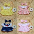 thumbnail image 3 of Ropa para Muñeca de 20 cm, Set de 8 Piezas, 4 Vestidos con Moño y 4 Mini Bolsos, Accesorios para Muñecos, 3 of 4