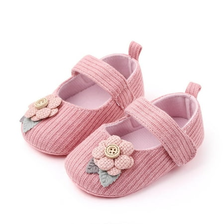 

FFENYAN Summer New Baby Knit Anti-Slip First Walker Shoes with 3D Floral Design - Soft and Breathable Infant Toddler Footwear for Early Walking Support for 6-12 Months