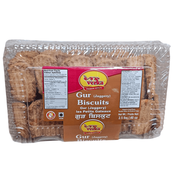 Verka Gur (Jaggery) Biscuits, 2.5 lb