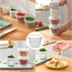 thumbnail image 1 of Caja organizadora de jengibre y ajo | Contenedores de almacenamiento de alimentos frescos con capa intermedia de secado por goteo | Tapa de rosca hermética | ABS duradero | Paquete de 5 o 10 | 4.4, 1 of 7