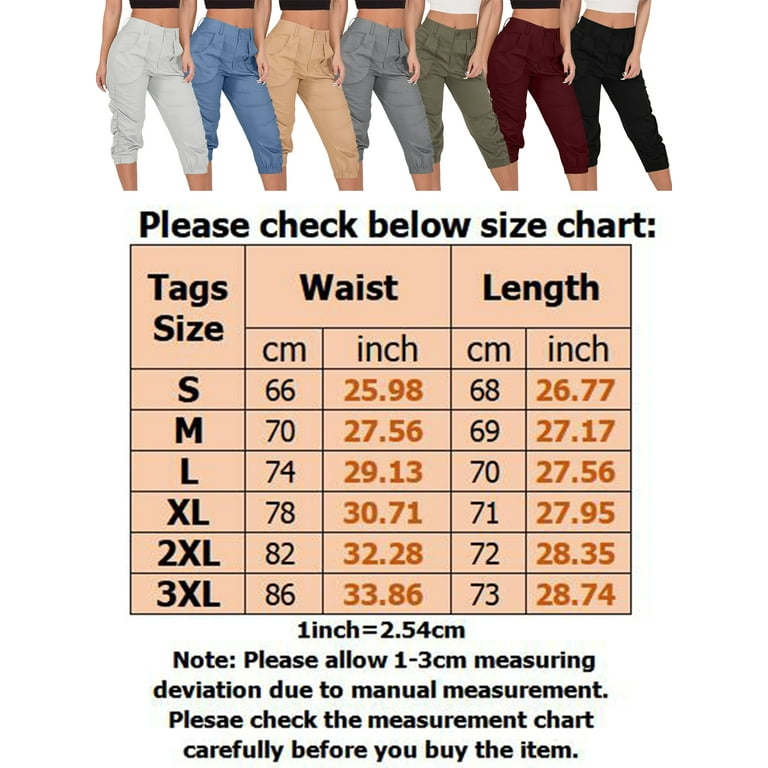 Sexy Dance Cargo Pants For Women Pocket Capris Crop Pants Summer Casual  Loose Cropped Pants With Pockets Womens Yoga Pants Size S-3XL 