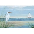 thumbnail image 2 of Swatland, Sally 14x11 Gold Ornate Wood Framed with Double Matting Museum Art Print Titled - Summer Heron, 2 of 4