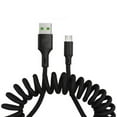 thumbnail image 2 of 5A Spring Extension Micro USB Type-C Fast Charging Data Cable Phone Charger Cord, 2 of 7
