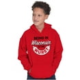 thumbnail image 5 of Wisconsin Wurst Meat Lovers Pun Funny Youth Hoodie Boy Girl Teen Brisco Brands S, 5 of 6