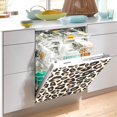 thumbnail image 4 of Coolnut Leopard Dishwasher Magnet Cover, Magnetic Refrigerator Panel Decal Wash Machine Front Door Decorative Cover for Home Kitchen Farmhouse Decor, 23"x 26", 4 of 6