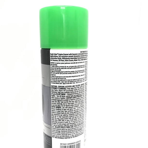 Duplicolor DE1641-6pack Engine Enamel with Ceramic Grabber Green