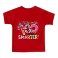 thumbnail image 4 of Rhuody Hauts d'Été pour Filles T-Shirt à Manches Courtes T-Shirt à Imprimés de Lettres Tee Rentrée des Classes Coupe Ample Col Ras du Cou Haut Tenue Décontractée Rouge 1-2 Ans, 4 of 4