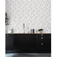 thumbnail image 2 of Quartz Geometric Peel and Stick Wallpaper (Harbor Grey), 2 of 8
