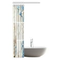 thumbnail image 2 of MYPOP Collage of Summer Seashells Decor Shower Curtain, Seacoast with Sand Colorful Various Seashells and Starfish Tropics Aquatic Wildlife Theme Fabric Bathroom Set with Hooks, 36 X 72 Inches, 2 of 2